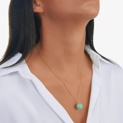 collier pour femme en perles de jade