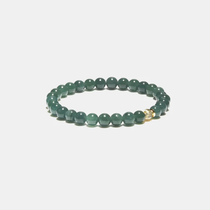 Bracelet dominical en jade vert