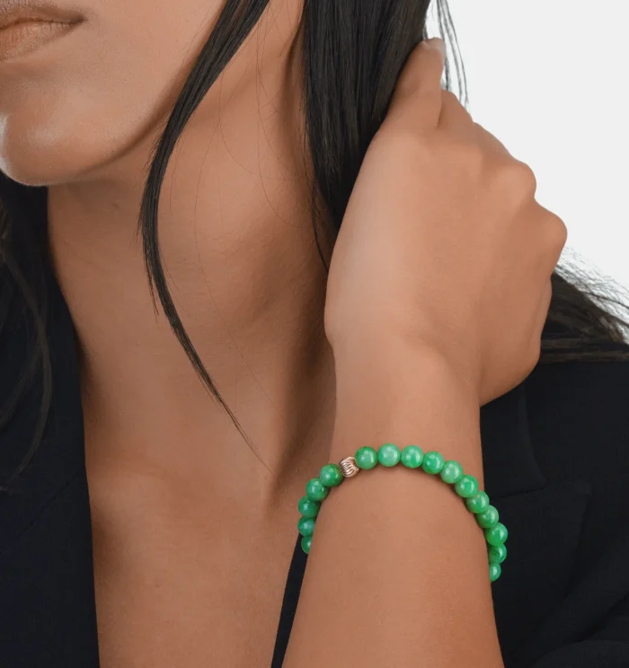 Osa - Bracelet Jade vert mixte