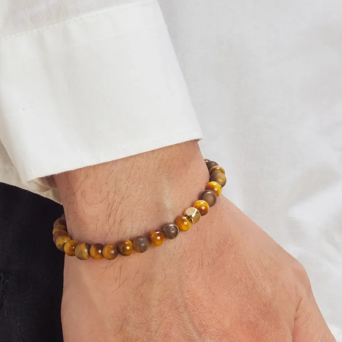 Bracelet oeil de tigre homme