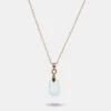 Collier goute en jade translucide