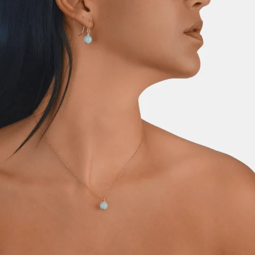 collier jade blanc 8mm