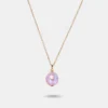 collier perle de culture lavande