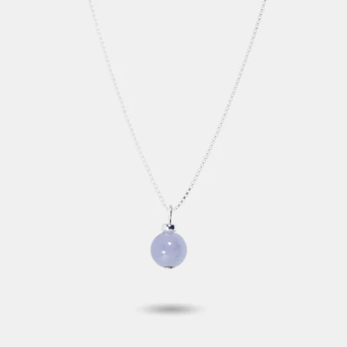 collier jade aux nuances de lavande