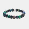 Bracelet en Chrysocolle et oeil de faucon