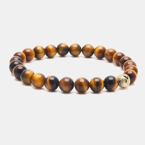 BRACELET HOMME EN OEIL DE TIGRE