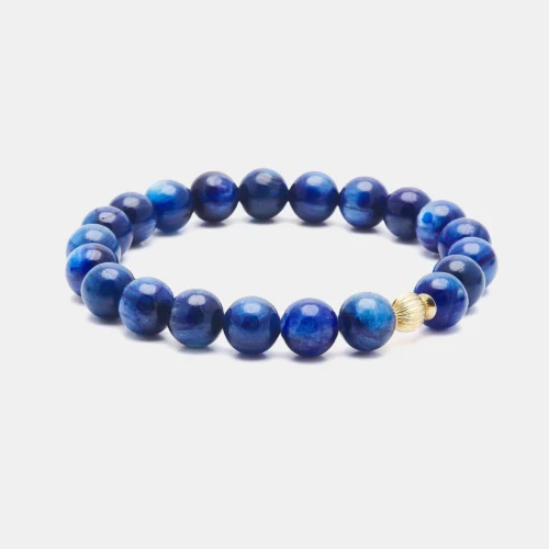 bracelet en pierre naturelle de kyanite bleue