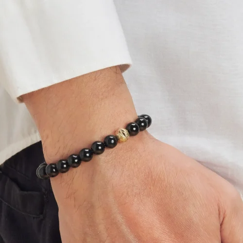 bracelet perle de jade pour homme