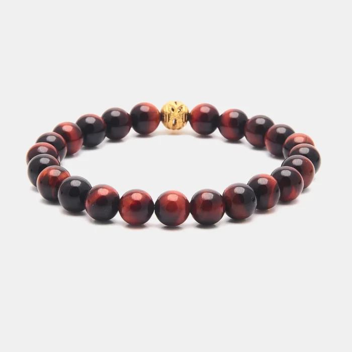 bracelet en pierre d'onyx pour homme