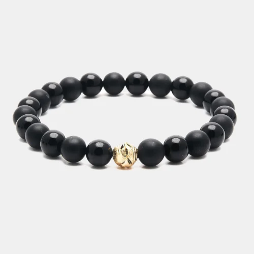 bracelet onyx brillant 8mm